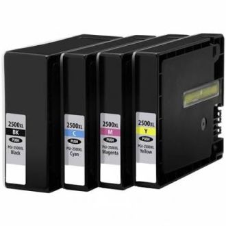 Cartouches compatibles PGI 2500 XL Canon - Multipack 4 couleurs (BK,C,M,Y)