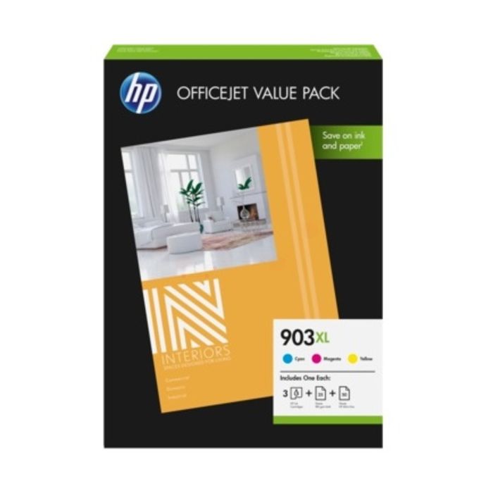 HP 903 Pack de 4 cartouches d'encre noire, cyan, jaune et magenta