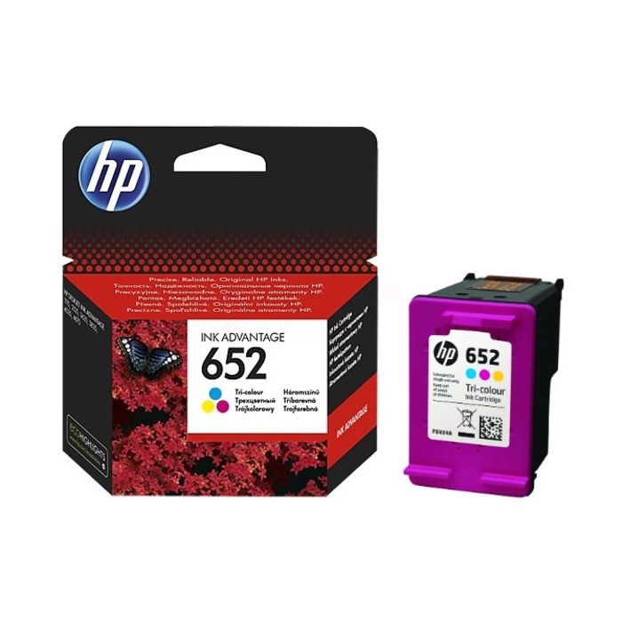 ✓ HP cartouche encre HP 652 (F6V24AE) couleur couleur Plusieurs couleurs en  stock - 123CONSOMMABLES